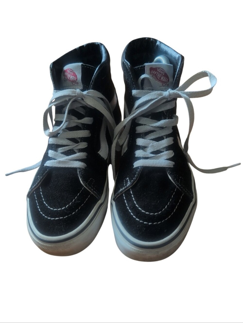 Classic Vans Sk8-Hi high top sneakers in black suede and canvas - Picture 3 of 7
